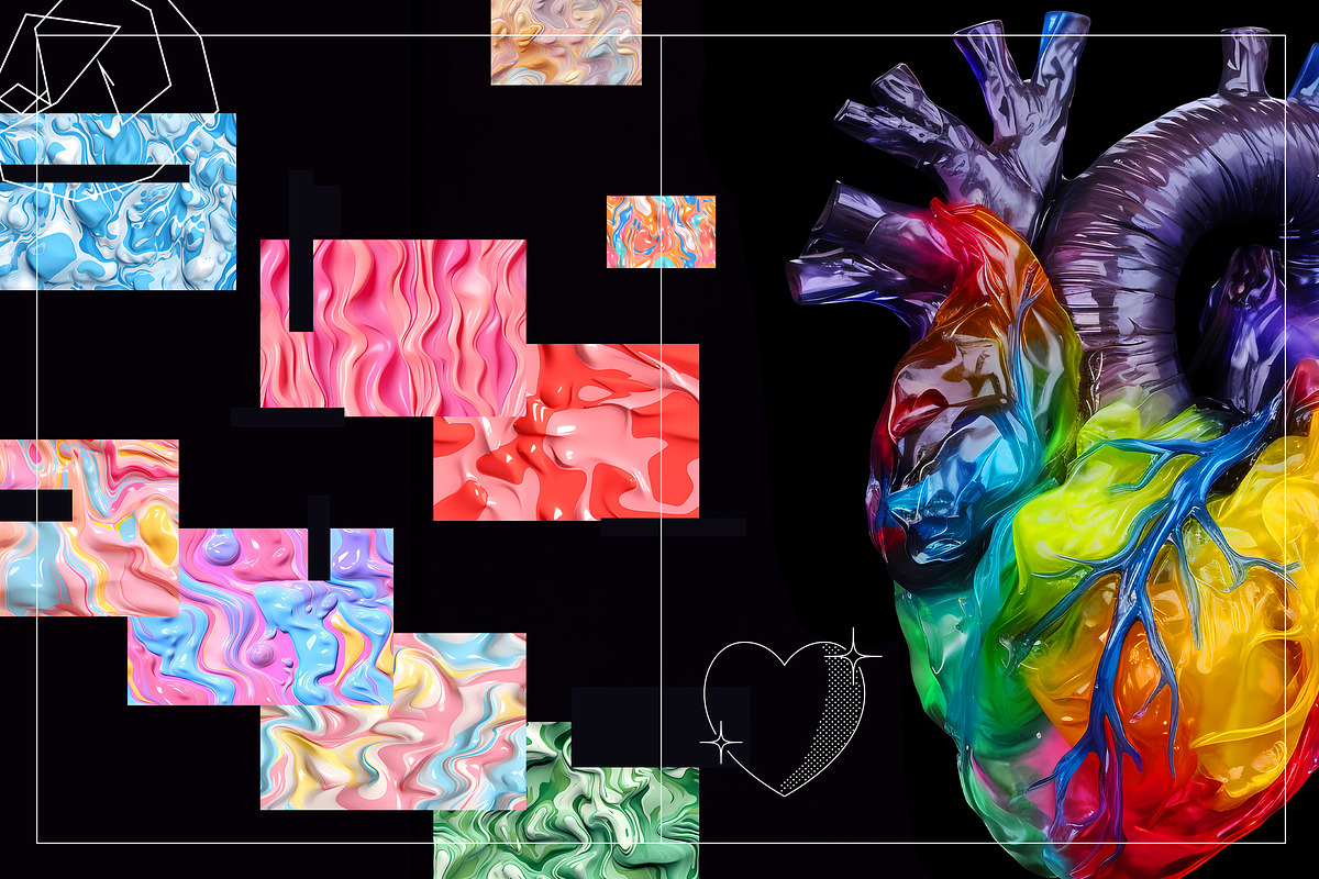 Juicy Plastic - Seamless & Melted, a Texture Graphic by Ckybe's Corner (Photo 5 of 8)