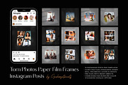 Torn Photo Paper Frames IG Templates, a Social Media Template by DVLOOP MOCKUP (Thumbnail 1 of 7)