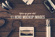 11 Hero Mockup Images, an iPhone Mockup by ZedProMedia (Thumbnail 1 of 5)
