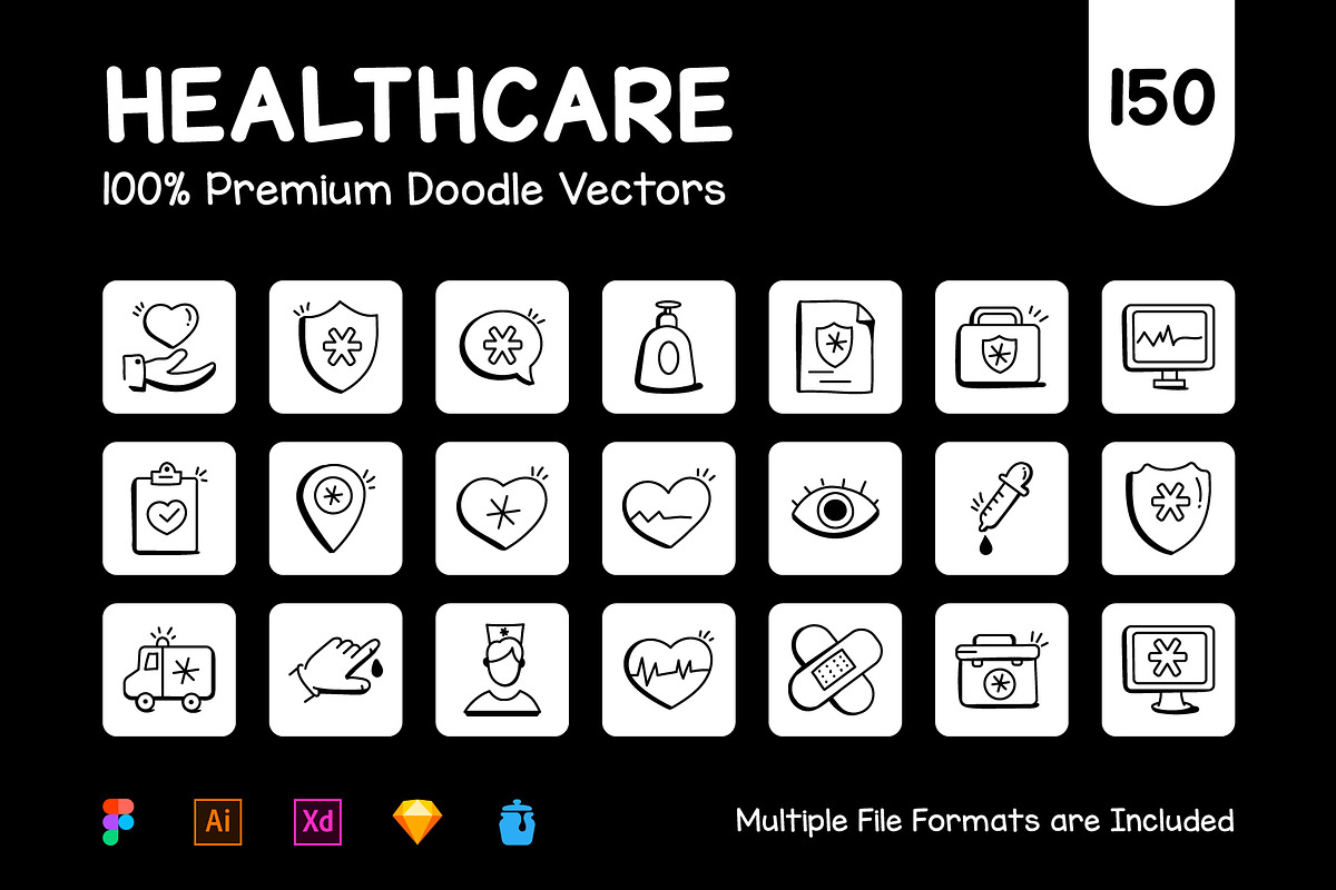 150 Medical and Healthcare Icons, a Duotone Icon by Brickclay (Photo 2 of 9)