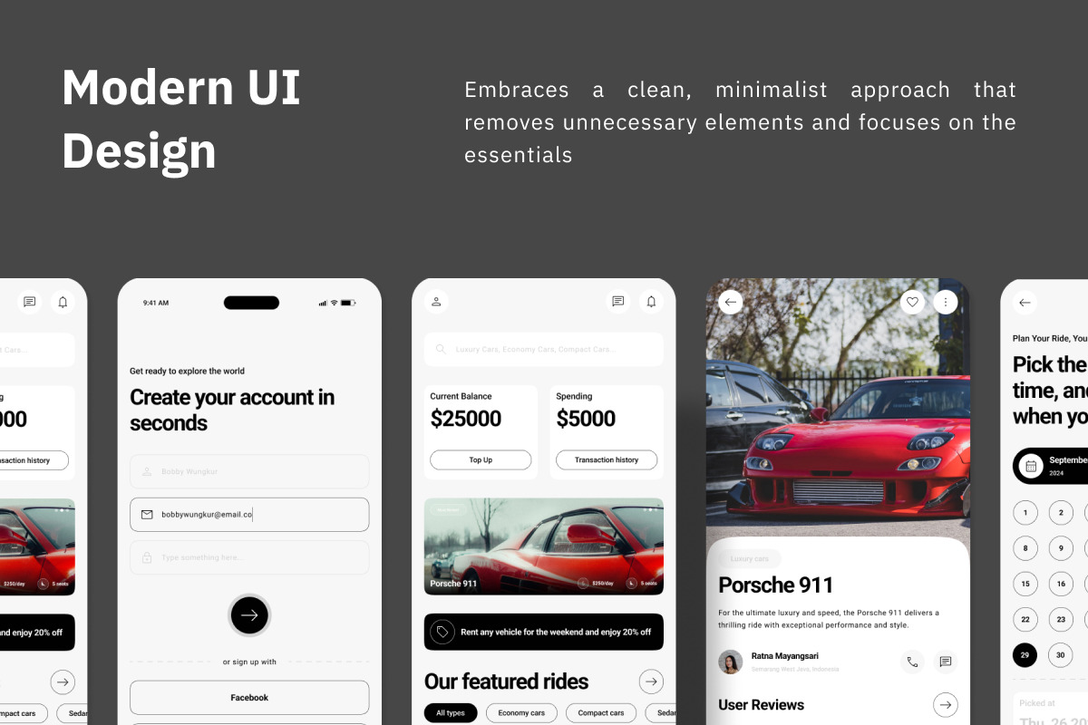 Heim - Car Rent App, an App Template by twinstd (Photo 2 of 5)