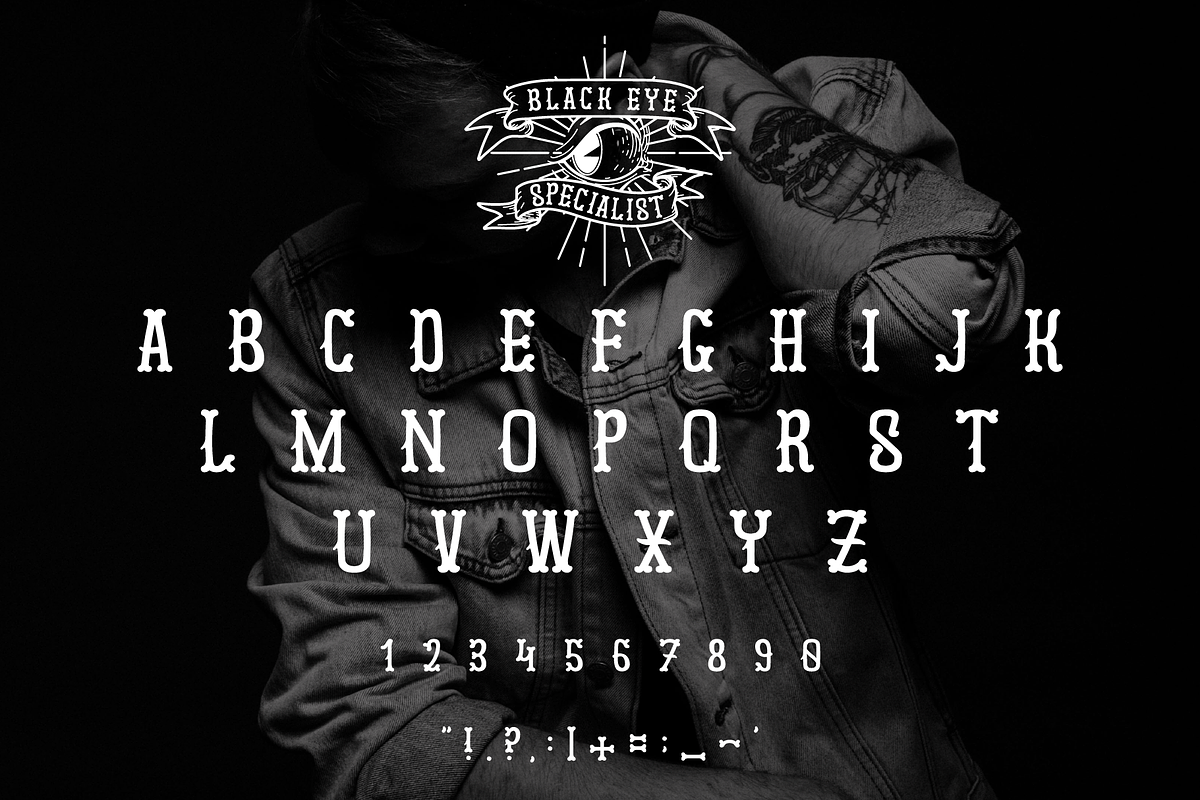 Black Eye Specialist Font preview 3