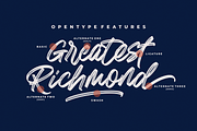 Greatest Richmond + 3 Alternates, a Script Font by azetypestudios.com (Thumbnail 2 of 18)
