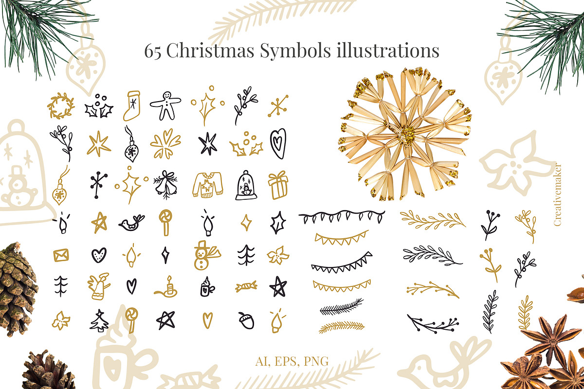 Christmas Hand Lettered Vector Quote, an Object Graphic by Creativemaker (Photo 4 of 11)