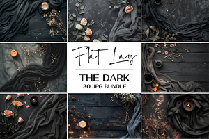 Flat Lay Mockup Bundle Backdrop Mock, a Background Photo by TatiMockup