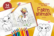 Animal Coloring Pages for Kids, an Animal Illustration by vik.stock (Thumbnail 7 of 17)