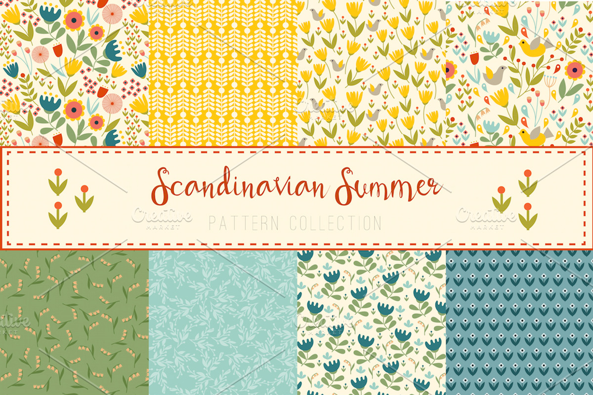 Seamless Patterns Collection, a Pattern Graphic by Bang Bang Bureau (Photo 1 of 6)