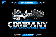 Pickup Dump Trailer City Logo, a Branding & Logo Template by slLametDesigns (Thumbnail 1 of 5)