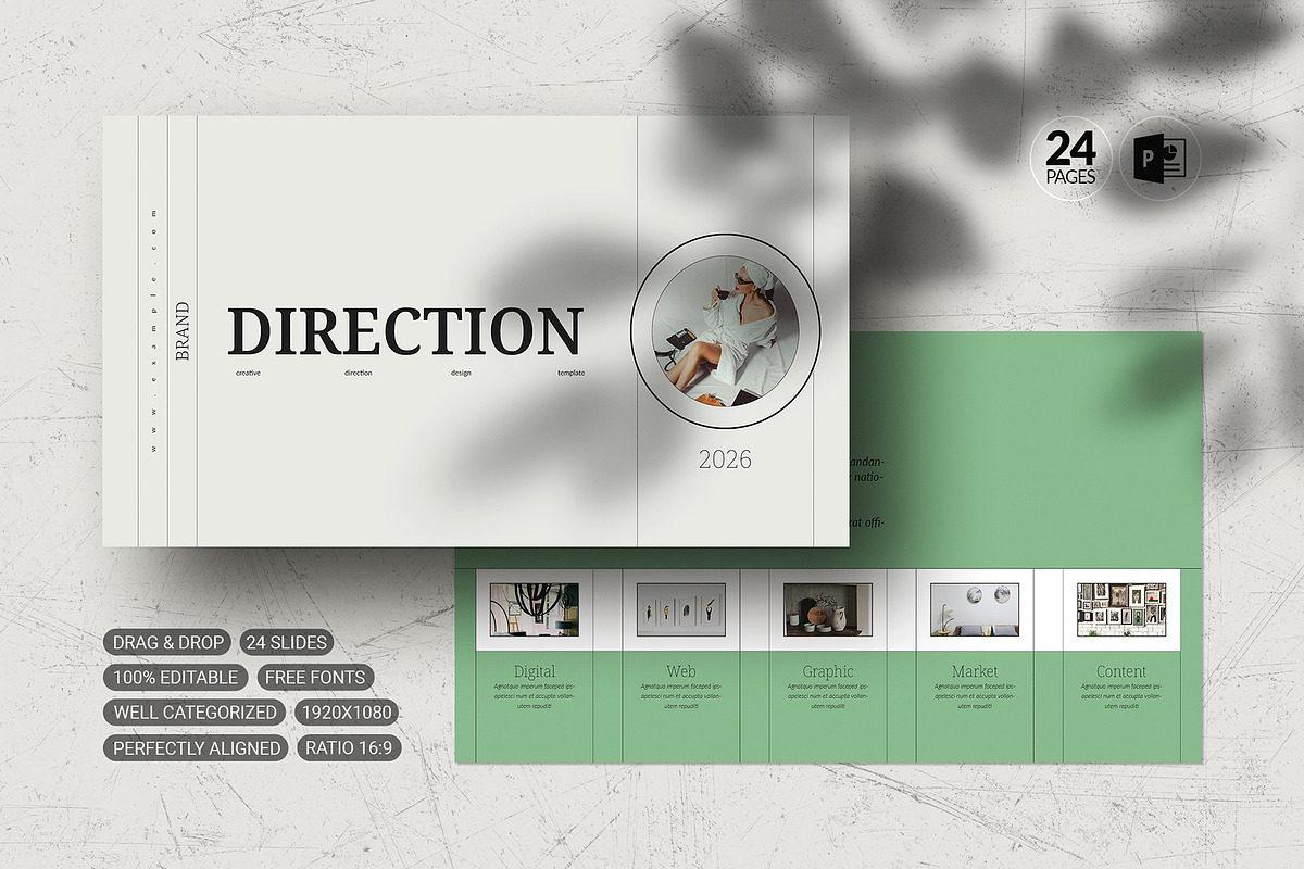 Brand Direction PowerPoint Template | Creative Market