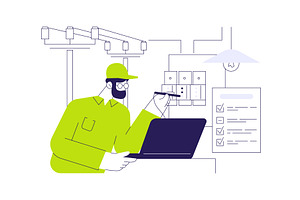 Testing of electrical wiring, an Object Illustration by Visual Generation