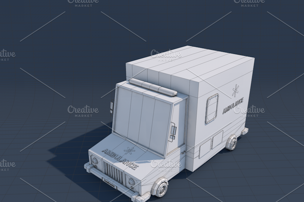 Ultimate Low Poly City Cars Pack, a Cars & Vehicle 3D Model by CreativeeArt (Photo 4 of 54)