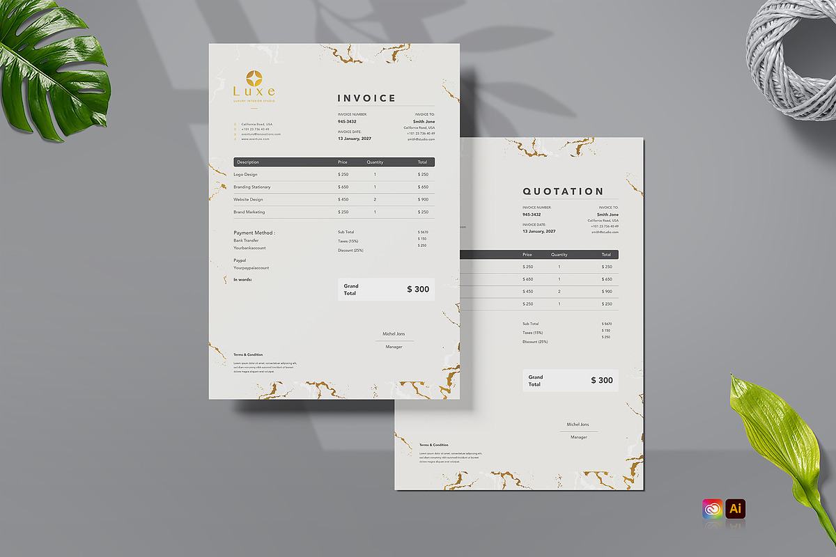 Luxury Brand Identity Template, a Branding & Logo Template by Nur Designer (Photo 6 of 6)