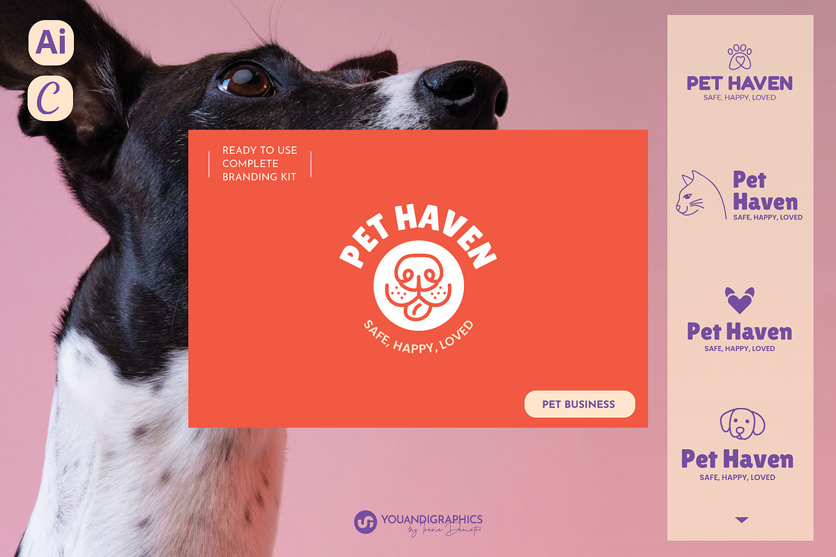 Branding Kit - Pet Business, an Object Graphic by Youandigraphics (Photo 1 of 13)