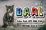 Baal Colors OTF PNG SVG, a Symbol Font by DREAMs Soul G. (Thumbnail 1 of 5)