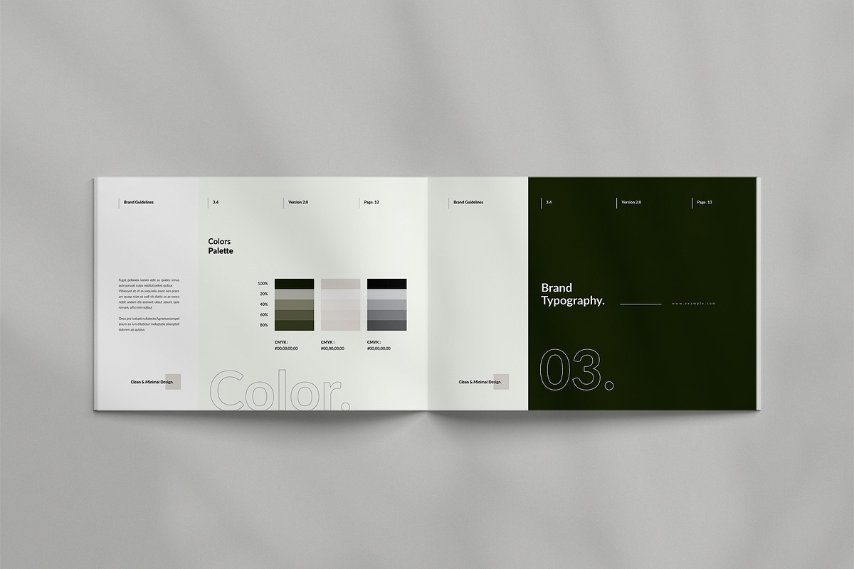 Brand Guideline Landscape Template, a Brochure Template by TemplateFolio-Shop (Photo 7 of 15)