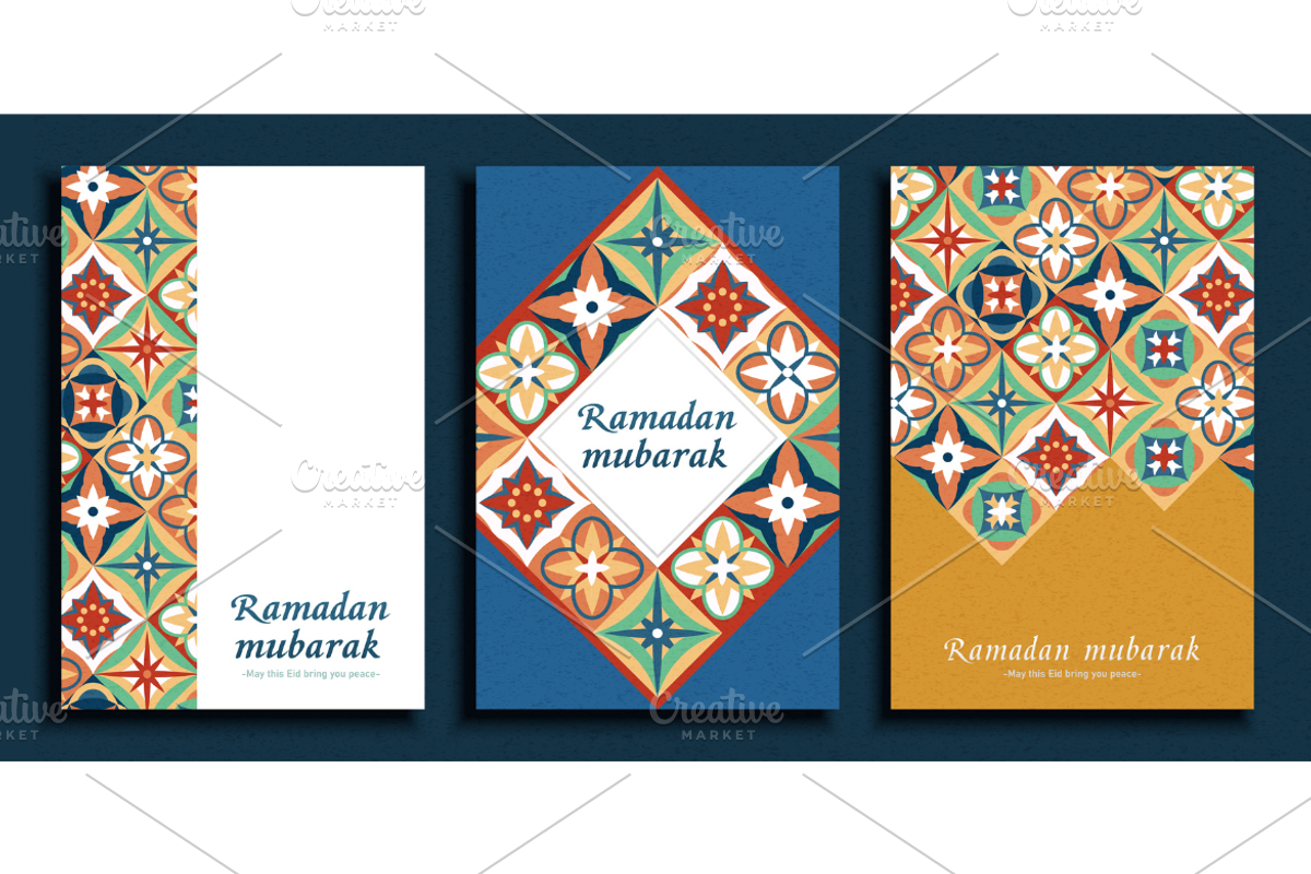 Vibrant Arabesque Ramadan Templates, a Poster Template by TotallypicRF