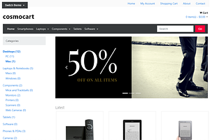 Bootstrap v4 Shopping cart
