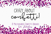 Confetti Brushes for Photoshop, a Brush Add-On by Phat Happy Life (Thumbnail 1 of 5)