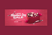 Valentine's Day Sale Facebook Banner, a Social Media Template by Saman Osama (Thumbnail 3 of 3)