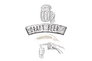 Brewer with mug beer, a Food Illustration by Countryside life (Thumbnail 8 of 8)