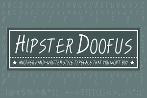 Hipster Doofus - Typeface