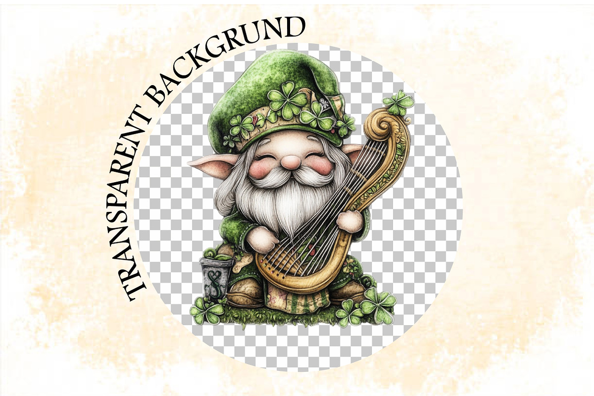 Whimsical St Patrick Gnome Clipart B, an Illustration by SVGArt (Photo 8 of 9)