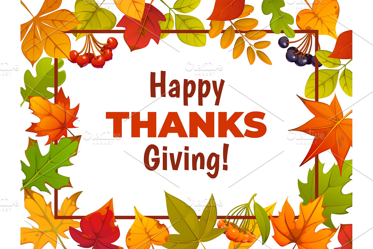 Happy Thanksgiving Day card, a Seasonal Illustration by Vector Tradition (Photo 2 of 3)