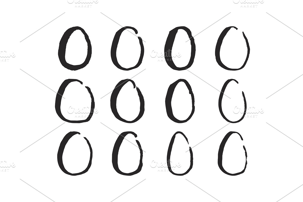 Easter egg hand drawn painted, an Object Illustration by sceptical cactus