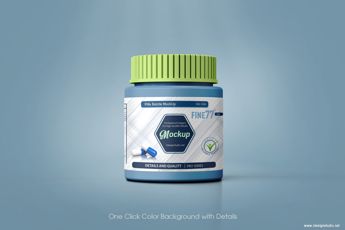 Pills Bottle Mockup, a Packaging Mockup by idesignstudio (Photo 5 of 6)