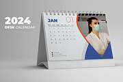 Desk Calendar 2024, a Print Template by Uiparvin (Thumbnail 1 of 2)