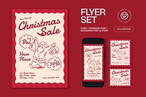 Christmas Sale Flyer, a Flyer Template by graphicook
