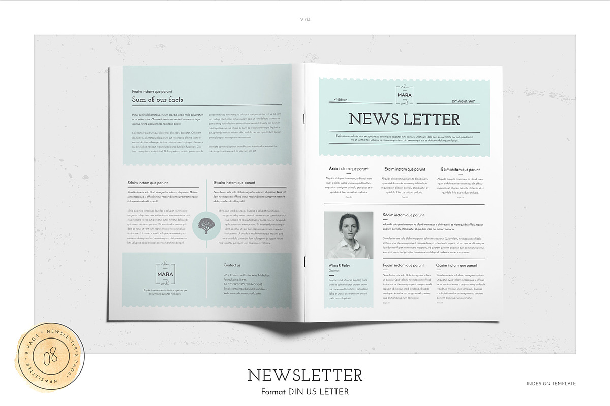 Newsletter, a Brochure Template by ThemeDevisers (Photo 5 of 5)
