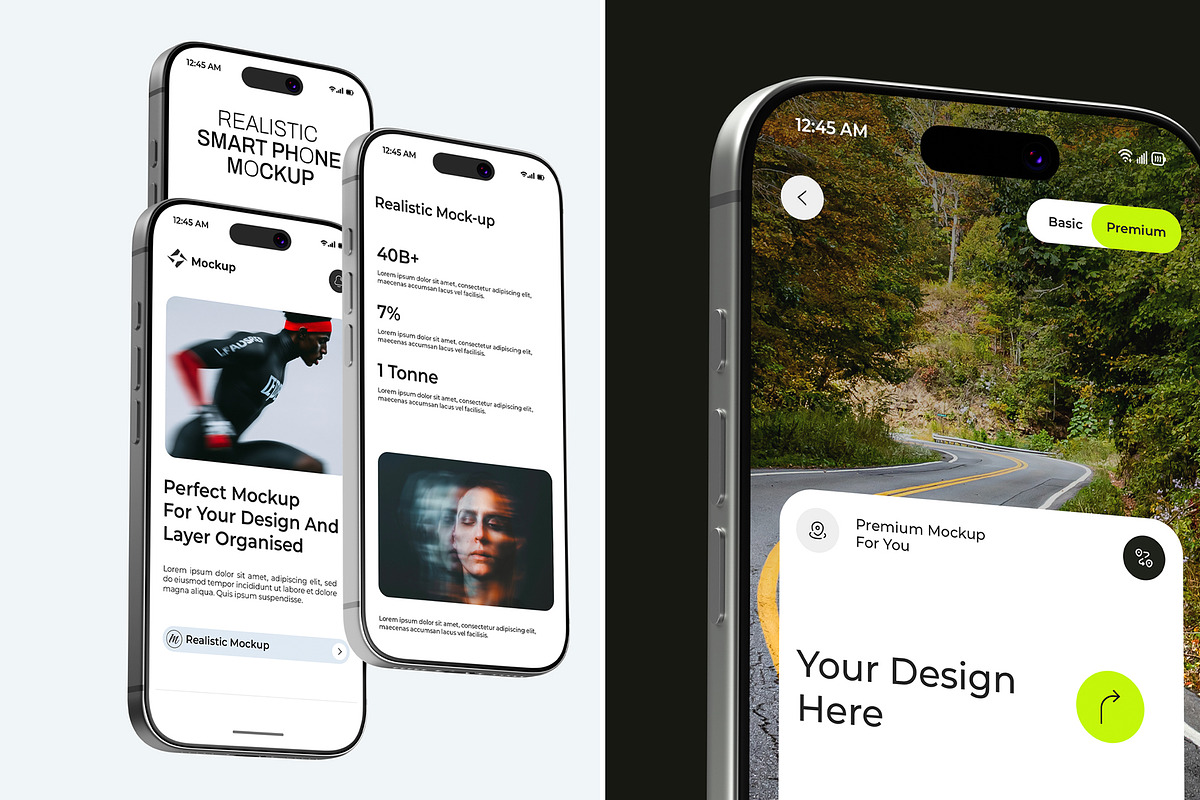 Premium iPhone Screen Mockup Bundle, an iPhone Mockup by graphypix (Photo 4 of 14)