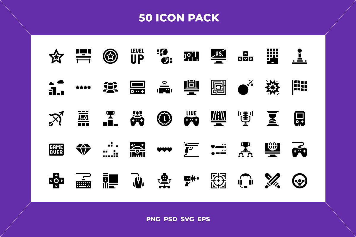 Gaming icons, an Outline Icon by Wencory (Photo 1 of 2)