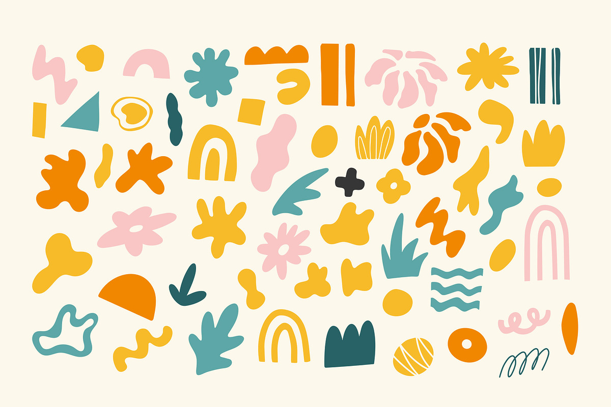 Abstract shapes vector collection, a Decorative Illustration by Nadezhda Mikhailova (Photo 7 of 18)