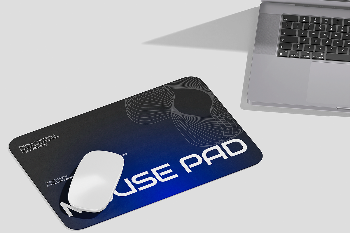 Computer Mouse Pad Mockup, a Product Mockup by Bartama Graphic (Photo 2 of 4)