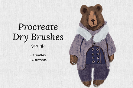 Procreate Dry Brushes | Set #1, a Brush Add-On by Brush Moment