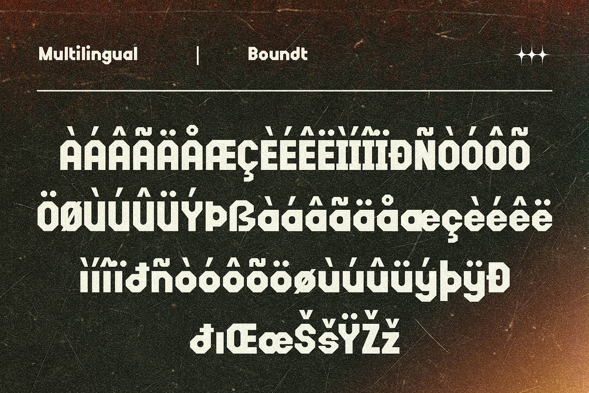 Boundt – Futuristic Geometric Font, a Sans Serif Font by Drizy (Photo 4 of 8)