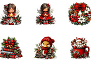 Huge Christmas Clipart Collection, a Seasonal Illustration by CreationArt (Thumbnail 5 of 5)