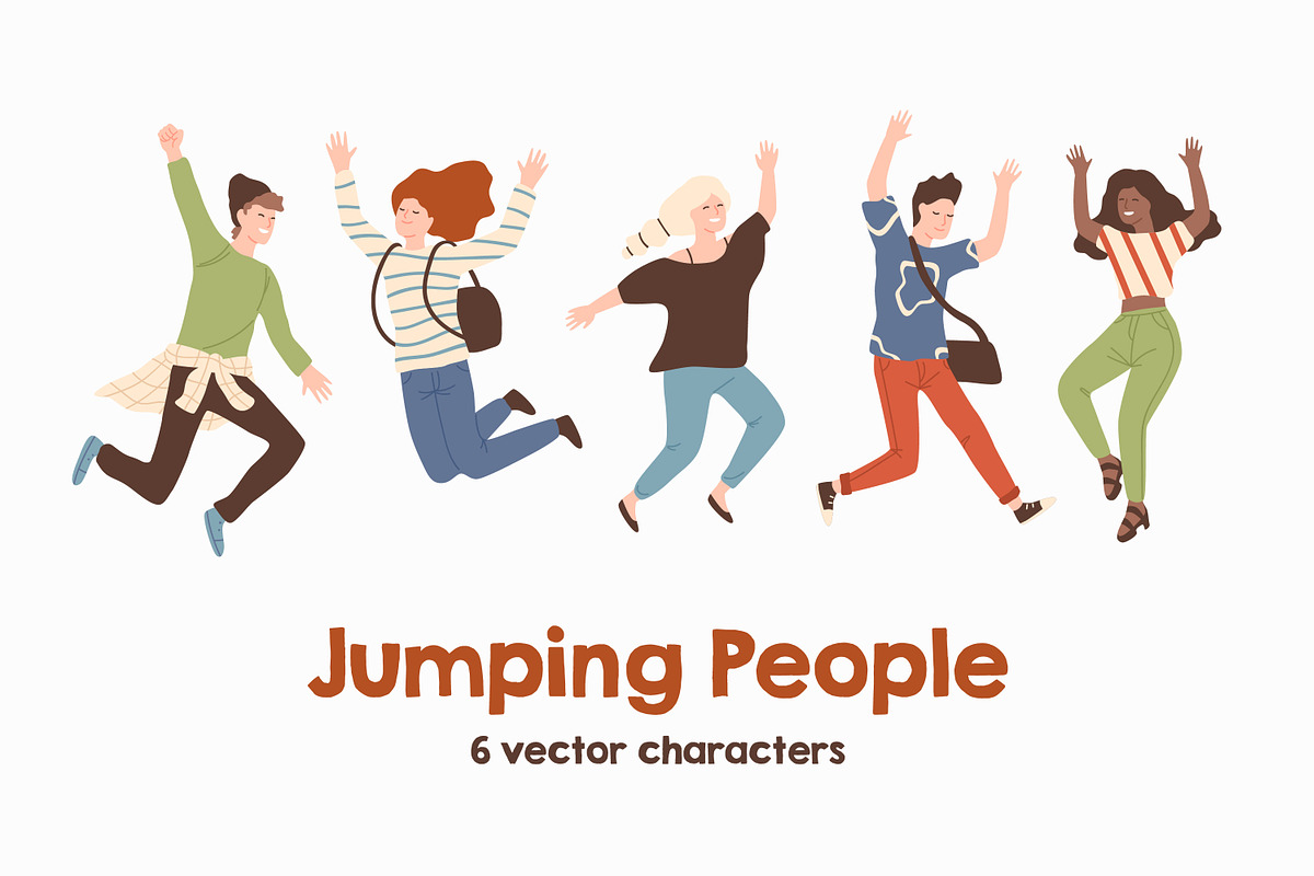 Jumping people, a Person Illustration by Good Studio (Photo 1 of 3)