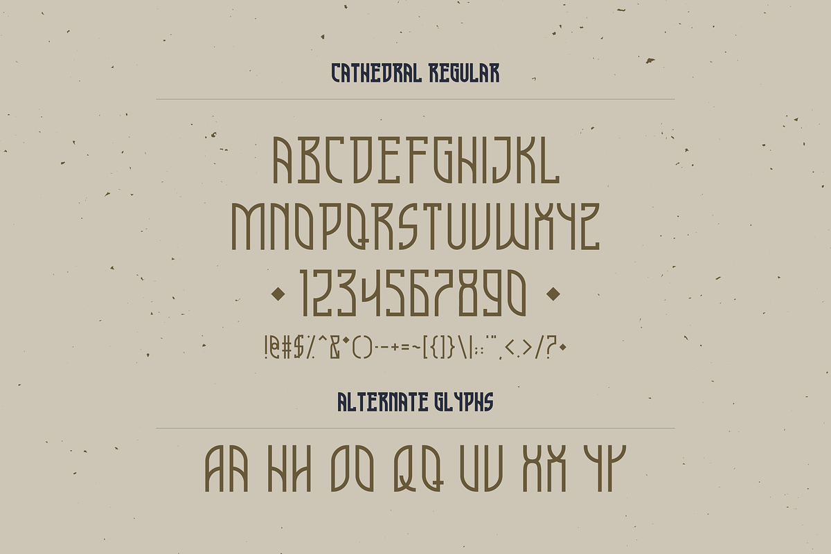 Cathedral — Display Typeface, a Font by Clint English (Photo 4 of 5)