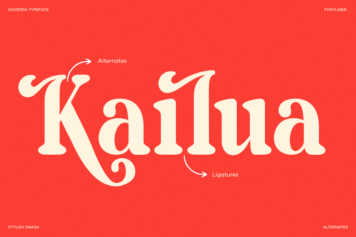 Goverda – Vintage Decorative Font, a Serif Font by Font Liner (Photo 5 of 10)