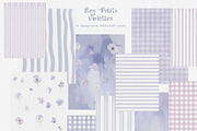 Purple Cottagecore Flowers PNG, a Decorative Illustration by whiteheartdesign (Thumbnail 12 of 17)
