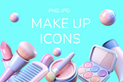 Cute glossy make up beauty icons, an Icon by Bunny's Little Shop (Thumbnail 1 of 2)