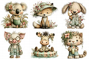 Whimsical Summer Animal Clipart Bund, an Illustration by Daily.Designs (Thumbnail 5 of 7)