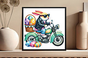 Easter Biker Bunny Sublimation, an Illustration by DreamCafeArt (Thumbnail 5 of 5)