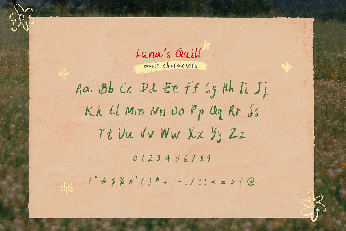 Handwritten Chalk Font Luna's Quill, a Handwritten Font by Perplexitics (Photo 8 of 10)