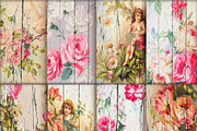 Shabby Chic Wood floral paper, a Texture Graphic by DidiArtWorld (Thumbnail 2 of 4)