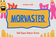 Morvaster - Playfully Imperfact, a Sans Serif Font by Nian Keun Studio (Thumbnail 1 of 10)
