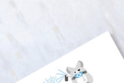 Cool Baby Chinchilla Stationary Card, a Card Template by stockhype (Thumbnail 2 of 2)